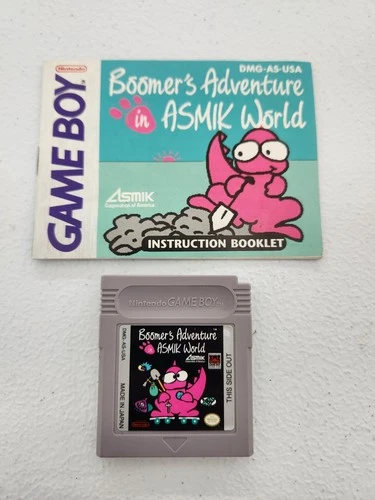 Boomer's Adventure in Asmik World Game Boy Original Nintendo GB Manual Included