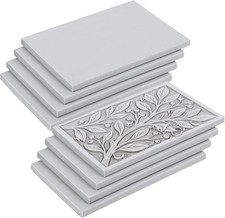 Linoleum Carving Blocks - 8 Soft Rubber Stamp Making Tools, 6"x4"