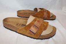 Birkenstock Women's Oita Braided Suede Sandals Mink Brown NIB EU 37 NARROW