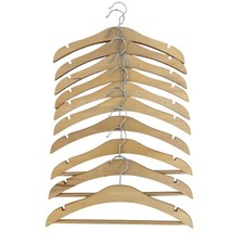 Hangers For Children's Clothing Wooden Set of 10  7 3 with horizontal bar 