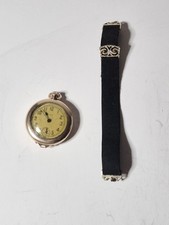 1924 Elgin Model 3 Grade 463 7j Open Face 3/0s Pocket Watch 10k Gold Filled Case