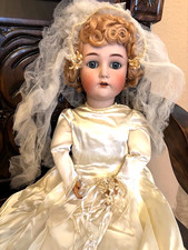 OFFERTA! Incredibile bambola da sposa 25" Simon & Halfig K&R marcata stravagante vestita