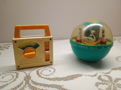 Fisher Price Over The Rainbow Radio & Roly Poly Chime Ball