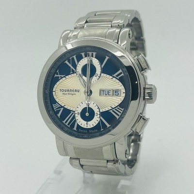 Tourneau Gotham Men's Watch Steel Automatic Chronograph Swiss Made