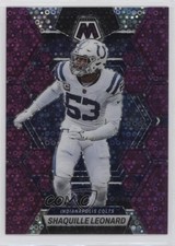 2023 Panini Mosaic No Huddle Purple Mosaic Prizm /50 Shaquille Leonard #97 1k8r