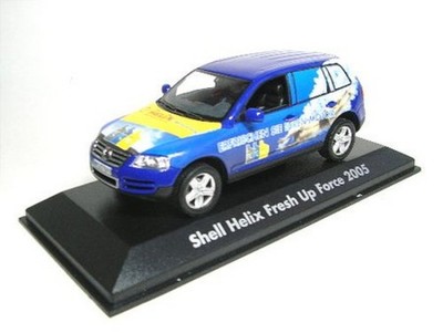 VW Touareg Shell Helix Fresh Up Force 2005 - 1:43 Minichamps in OVP_mit Acrylhau
