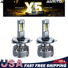 2x H4 Led Headlight Kit High Low Beam Drl Bulbs 100w 20000lm 6500k Super White 2x H4 Led Headlight Kit High Low Beam Drl Bulbs 100w 20000lm 6500k Super White