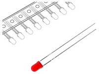 2X L-934ID-TNB2.54 Led Rot 3Mm 8-50Mcd 60° Front: GewöLbt 2-2,5VDC Anz. Ausg: 2