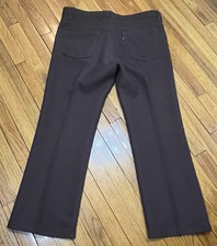 Vtg Levi's Brown Polyester Pants Men's 40x30 Made in USA