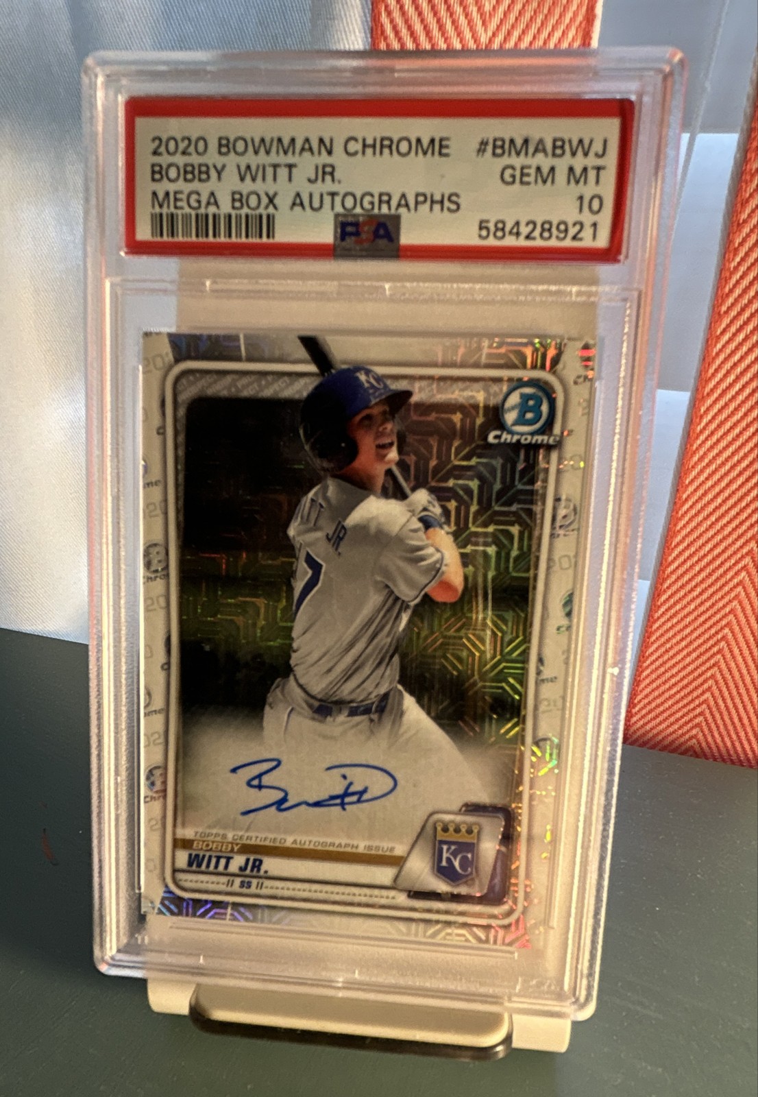 2020 Bowman - Mega Box Chrome Mojo Autographs Bobby Witt Jr. #BMA-BWJ (AU, RC)