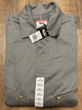 Walls Coveralls 44 Reg Master Made Long Sleeve Jumpsuit Zip Uniform Gray NWT