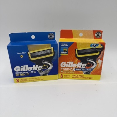 16 Gillette Fusion PROSHIELD SHIELD Shaving Razor Blade Refill Cartridge GENUINE