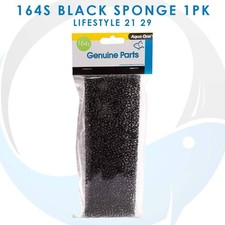 Aqua One Black Sponge 164s - 1 Pack - LifeStyle 21/29 Aquarium - Filter Sponge
