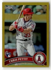 2011 Topps Chrome #204 Chris Pettit Gold Refractors RC #/50