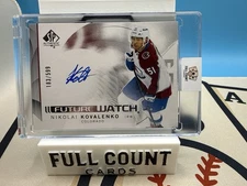 2024-25 SP Authentic Future Watch Auto #159 Nikolai Kovalenko RC /599 Avalanche