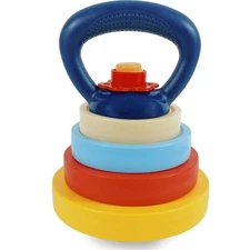 RAINBOW TOYFROG Kids Kettlebell - Fun Exercise Equipment and Stacking Toy Wei...