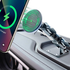 for JEEP 2024 Wrangler JL JLU JT 4XE Phone Charger Mount - Wireless Charging Ph