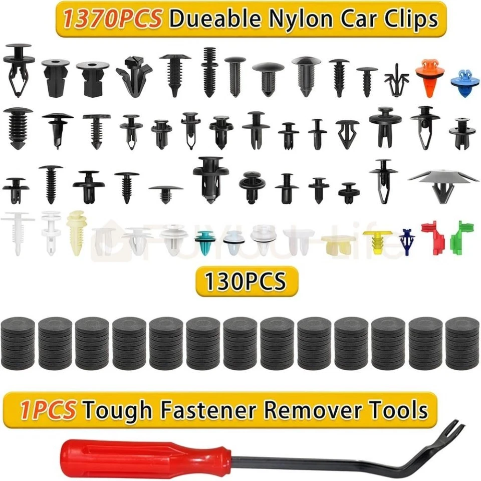 1501Pcs Car Retainer Clips Auto Fasteners Fender Push Trim Clip Pin Rivet Bumper - Image 4 of 4