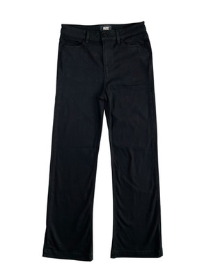 PAIGE Jeans LEENAH Damen W29 L34 schwarz weites Bein High Rise Stretch Denim