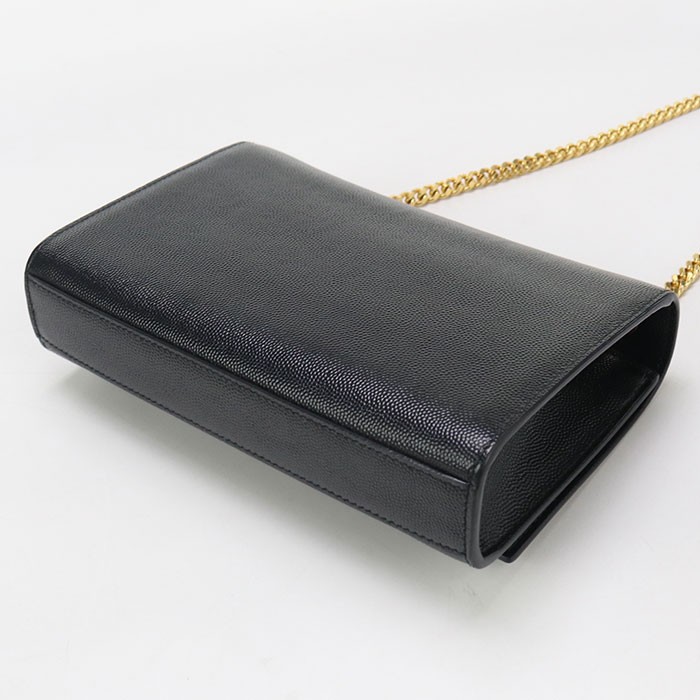 SAINT LAURENT 469390 Borsa a tracolla Kate piccola catena pelle di vitello nera donna