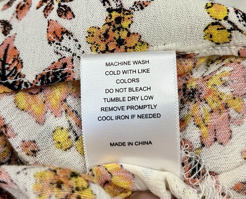 Chelsea & Violet Golden Floral Crepe Smock Tier Fit Flare Dress Size XS? EUC - Picture 16 of 16