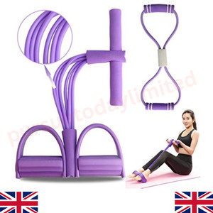 Corde de tension multifonctions 6-Tube Gym Fitness Pied Pedal Exercise Pull Band