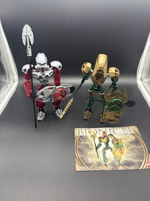 Bionicle Toa Hagah Warriors:  Iruini 8762 & Norik 8763 READ/SEE