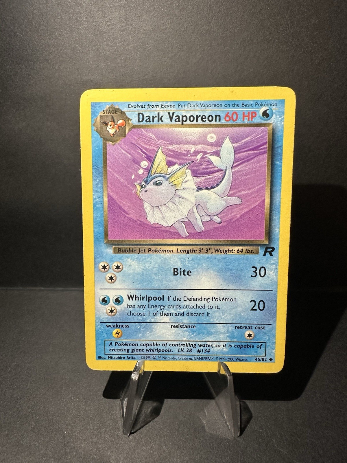 Dark Vaporeon 45/82 Team Rocket Regular