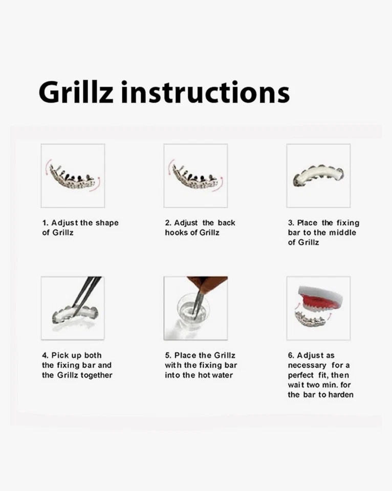 14k Gold/White Gold CZ Diamond Hiphop Jewelry Iced Grillz Set - Image 4 of 4