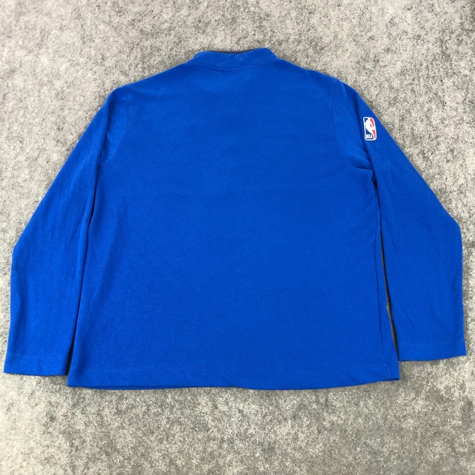 Nike Dallas Mavericks 1/4 Zip Pullover Mens XL Blue Long Sleeve Fleece Sweater - Image 4 of 4