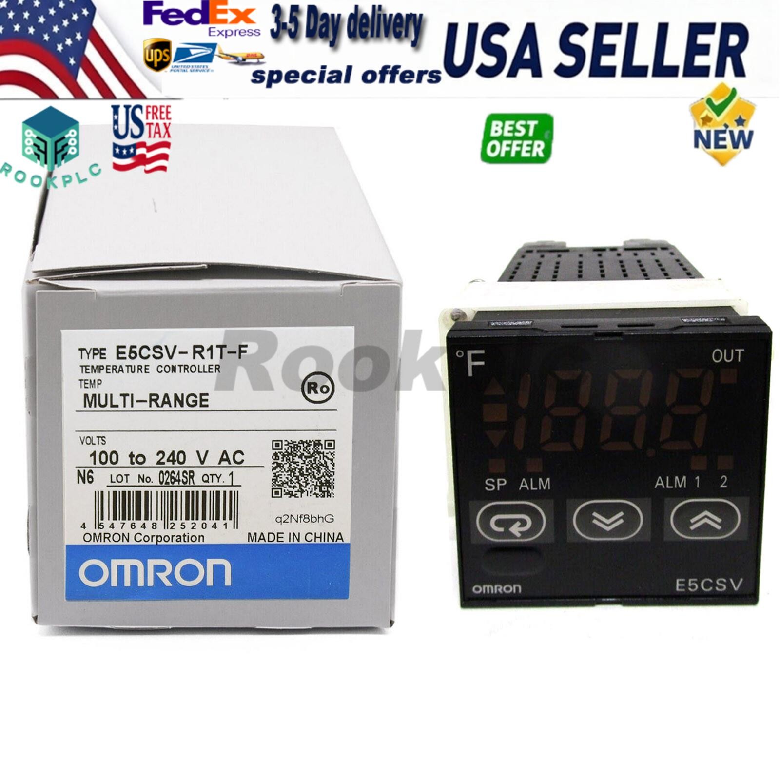Brand New In Box Omron E5CSV-R1T-F E5CSVR1TF Temperature Controller