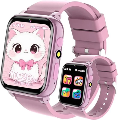 clleylise Kids Smart Watch for Kids, Boys, Girls, with 26 Games, HD Camera, Mus