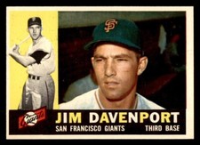 1960 Topps Baseball #154 Jim Davenport NM/MT *g4