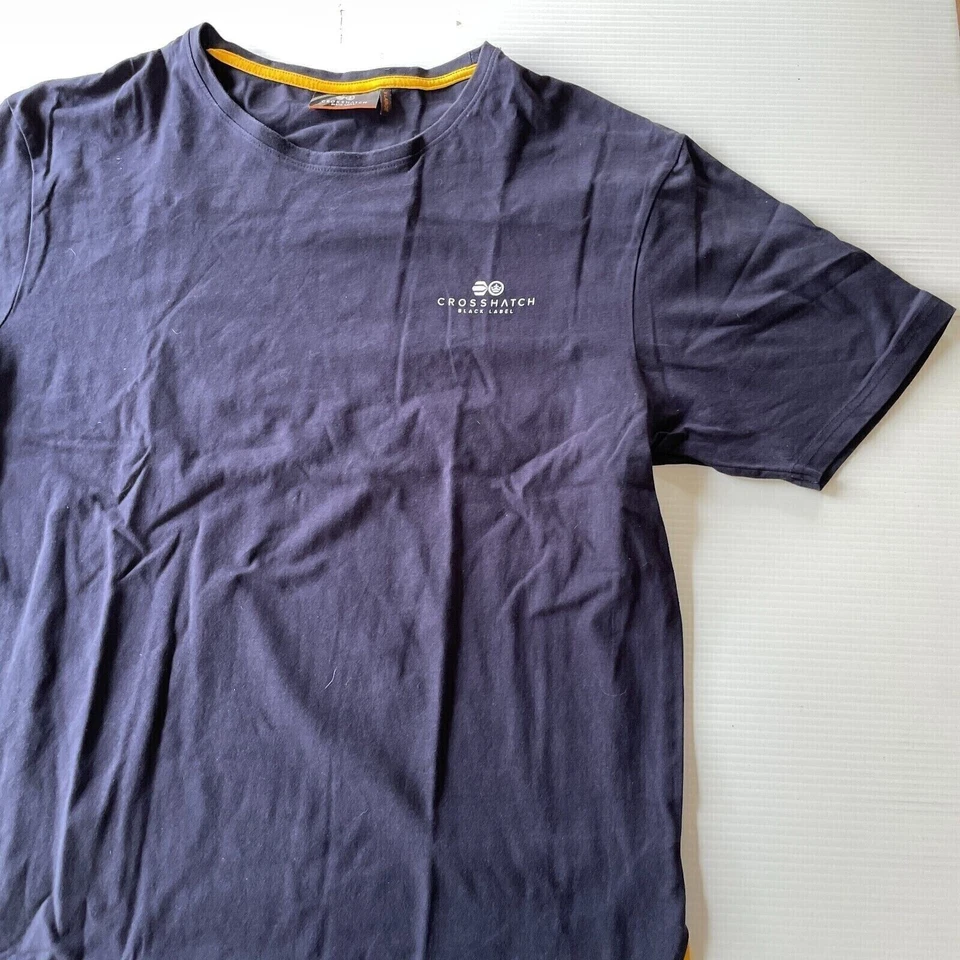 Cross Hatch Logo T Shirt Mens Size XL Blue Casual Style Fashion Summer Fit - image 4 of 4