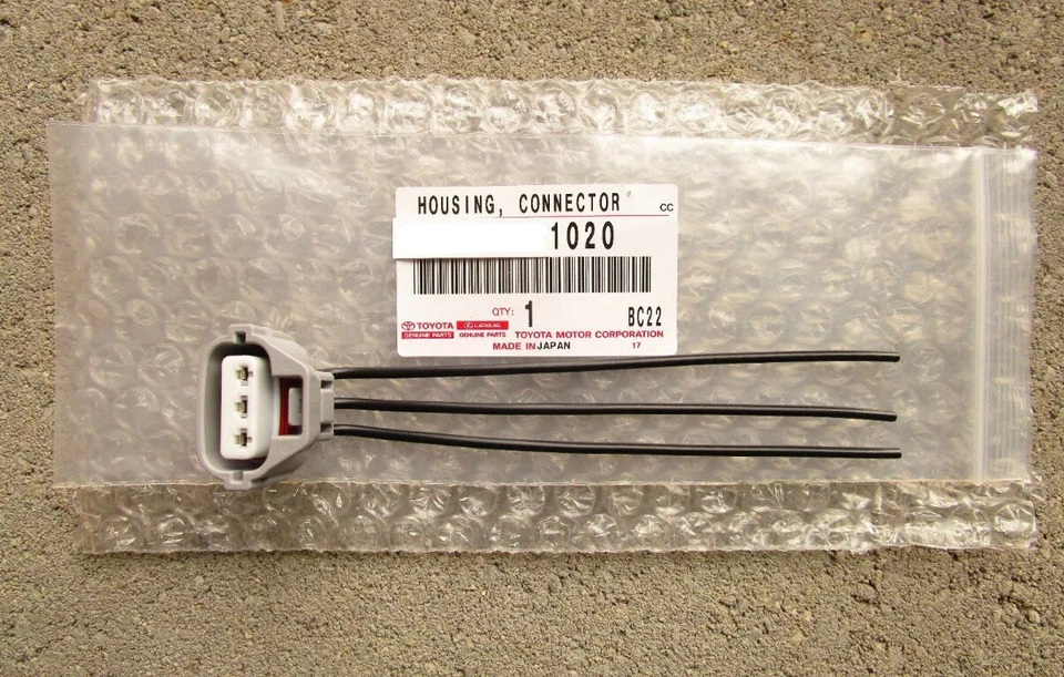 FITS: 03 - 09 TOYOTA 4RUNNER FRONT PARKING LIGHT PIGTAIL CONNECTOR OEM NEW - Image 3 of 4