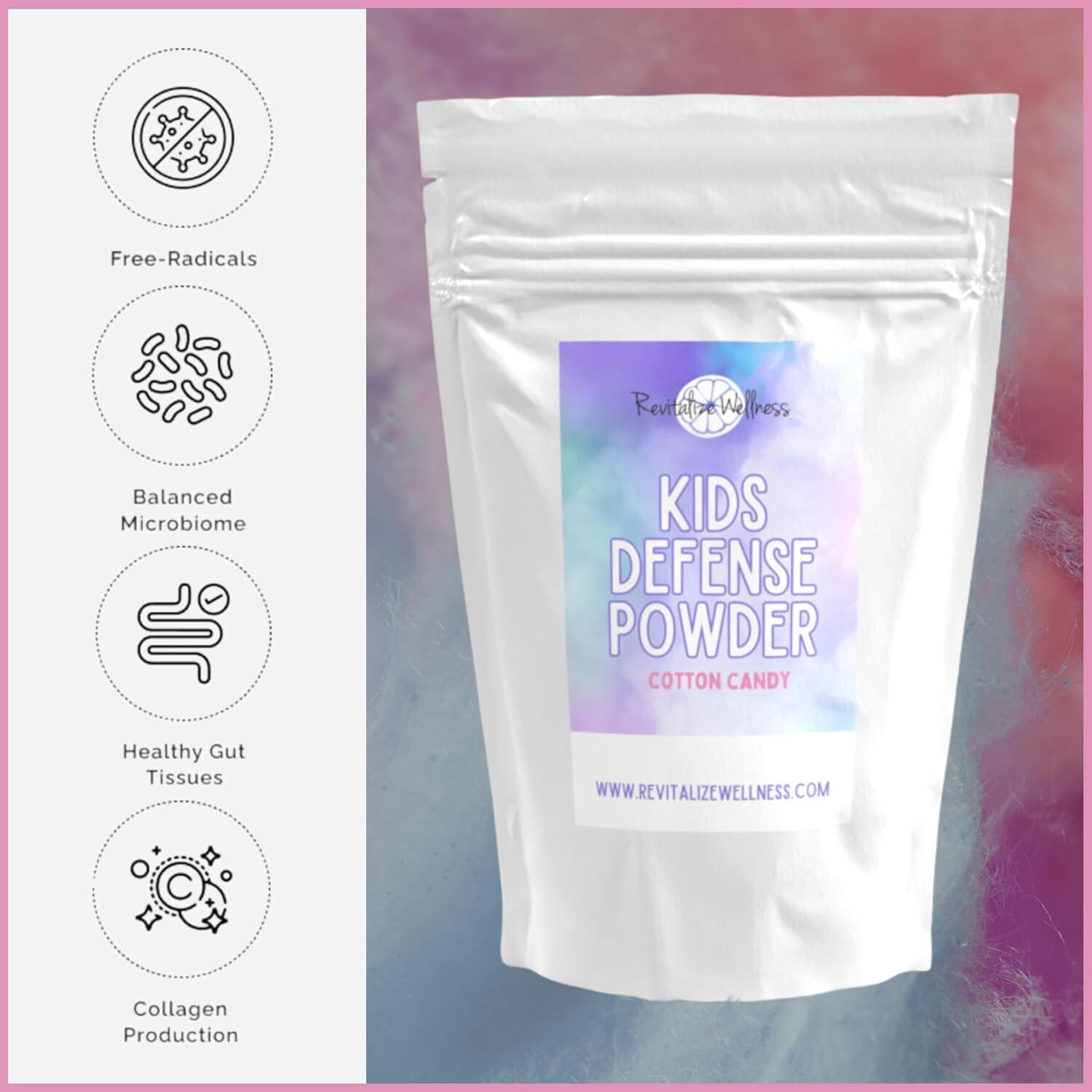 Revitalize Wellness Kids Defense | Orthomolecular Dose of 1000 mg Vitamin C