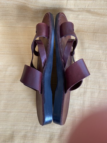 Sandalias de cuero CAMEL de Israel marrón 47 EUR - Imagen 6 de 9
