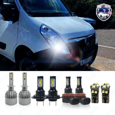 FOR Vauxhall Movano MK2 2010-2018 HEADLIGHT Xenon White Led Fog Side Light Bulbs - Image 1 of 4