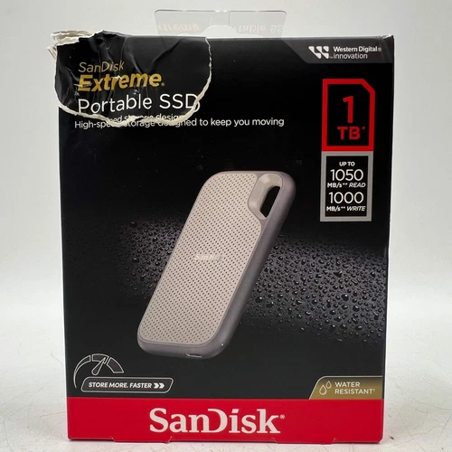 New SanDisk Extreme 1TB Portable SSD SDSSDE51-1T00-AW25