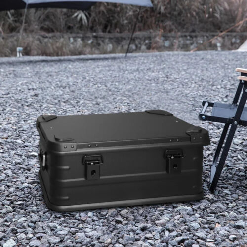 Storage Box Black Storage Box for Camping Household Car Picnic Travel Camping