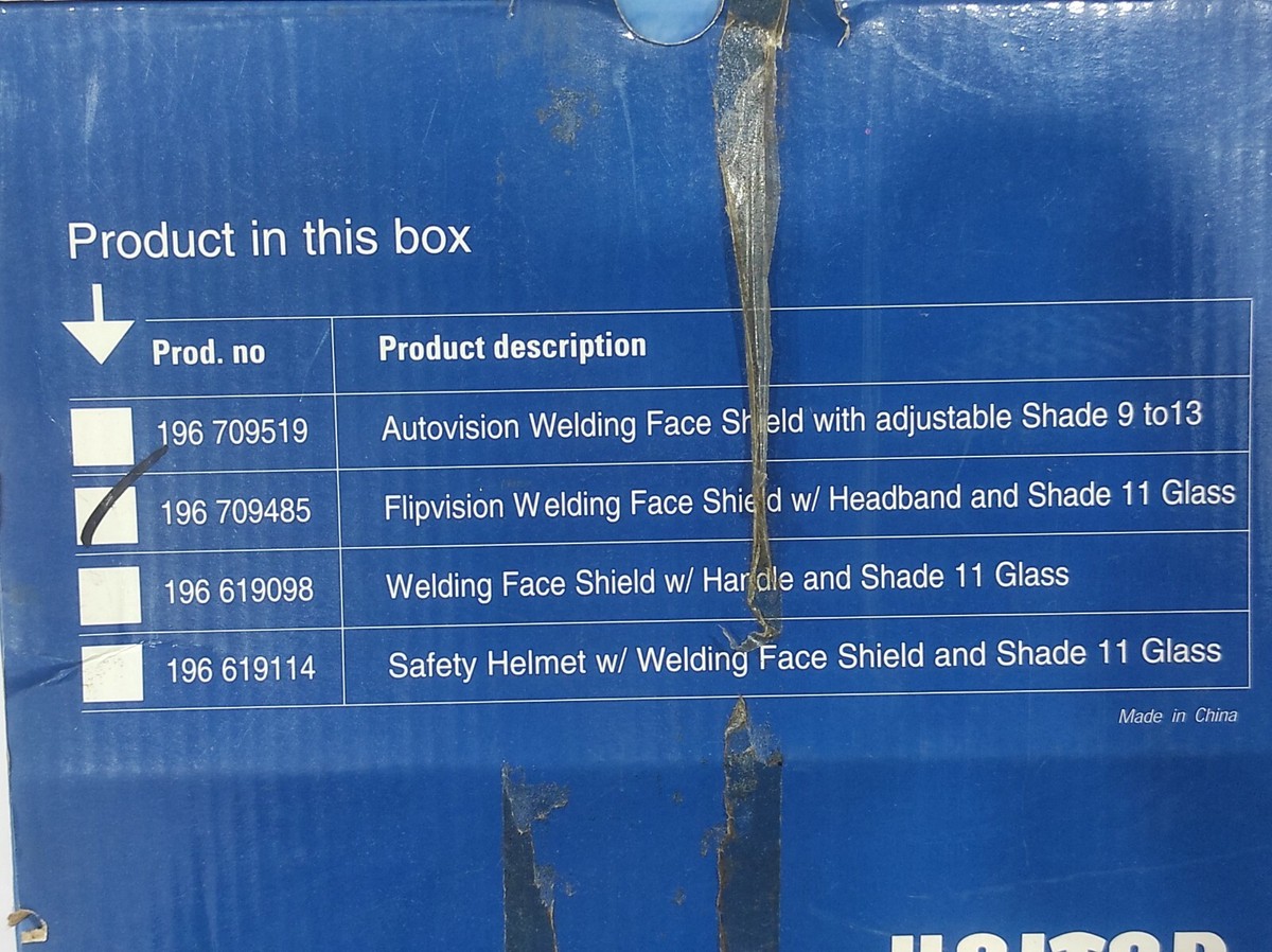 Unitor 196 709485 Flipvision Welding Face Shield W_Headband