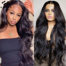 Malaysian 360 Lace Frontal Body Wave Human Hair Wigs for Women 180 Density Full