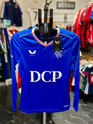 NWT AUTHENTIC Castore Rangers 2020-21 L/S Player Issue Home Jersey - Women (XS)