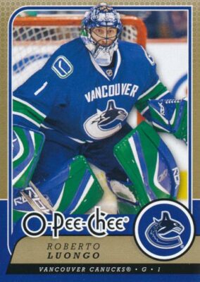 2008-09 O-Pee-Chee #184 ROBERTO LUONGO - Vancouver Canucks