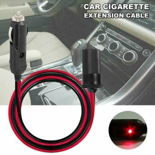 12V Car Cigarette Lighter Extension Cord/Cable 5M Adapter Socket Waterproof  Cap