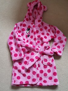 minnie mouse baby dressing gown