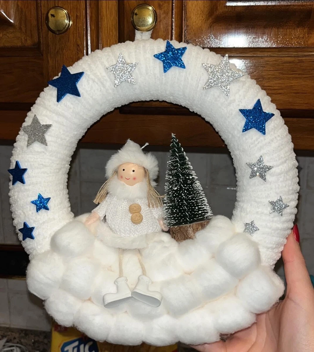 20 Stelle Di Natale Artificiali Con Brillantini, 8 Cm, In Plastica Rosa, Per Albero E Decorazioni Natalizie