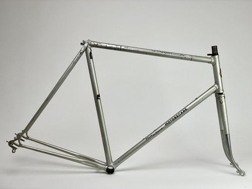 Silver Motobecane Le Champion Steel Bicycle Frameset Reynold Tubing 59cm