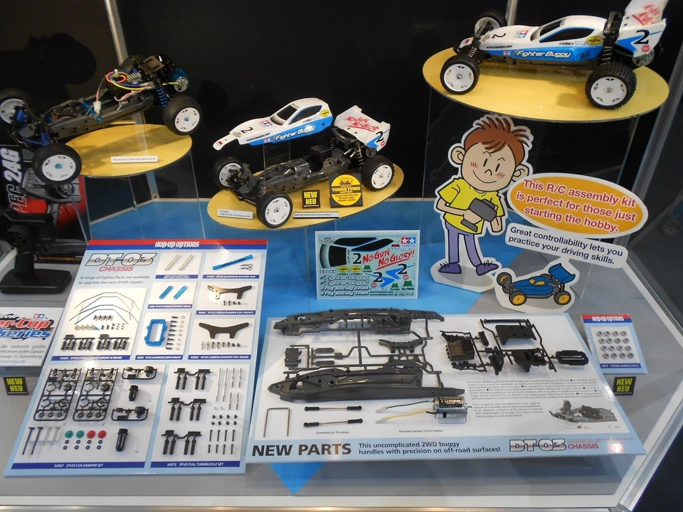 Tamiya 1:10 Elektro Auto RC Neo Fighter Buggy DT-03 kit Bausatz + RC Anlage, Ser - Bild 4 von 4