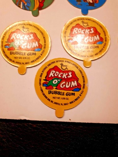 Vintage Topps 1971 Rocks O' Gum Candy Lids Complete 55 Tops Set - Picture 8 of 9